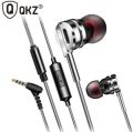Qkz Dm9 Zinc Alloy Hifi Headhone Bass Earbuds Metal Headset. 