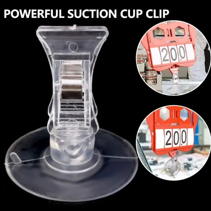 5/1Pcs%20Plastic%20Suction%20Cup%20Clips%20Transparent%20Sucker%20Clamp%20Bathroom%20Window%20Glass%20Suction%20Cup%20with%20Clip%20for%20Advertising%20Display%20-%20Image%204