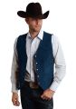 Men's Cow Leather Western Denim Suit Vest Steampunk Style Waistcoat Summer Party S-XXXL. 