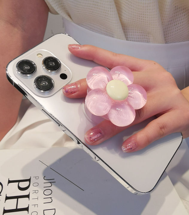 Cute%203D%20Flower%20Bow%20Mobile%20Phone%20Grip%20%7C%20Small%20Fresh%20Ins%20Style%20Airbag%20Bracket%20%7C%20Retractable%20Pop%20Socket%20Ring%20Holder%20-%20Image%207