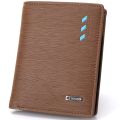 Luxury Men Business PU Leather Billfold Wallet Brand Short Slim Male Purses Money Credit Card Thin Hombre Billetera Portafoglio.