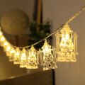 10/20lights LED Star Moon Light String 2023 EID Mubarak Decor for Home Ramadan Kareem Gift Mubarak Muslim Islamic Party Supplies. 