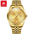 OLEVS Watch For Women Waterproof Sale Original Casual Elegant Luxurious Stainless Steel Gold Not Faded calendar Quartz (1 Year Warranty) 5593.