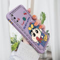 AMORVOR for Huawei Y9 Prime 2019 Back Cover Cartoon Shin-chan Action Kamen Side design Soft Case Liquid Silicone Phone Cases. 