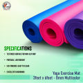 Yoga Exercise Mat 3feet*6feet - 8mm Multicolor. 