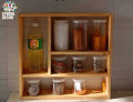 Kitchen storage  rack multi Functional Kitchen Rack organizer Shelve Jar Rack Storage Shelf Cabinet Stand SPKO16. 