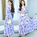 New Attractive Stylish Premium Quality Long Gown Dress Kurti Linen Fabric Digital Print One Piece Long Kurti For Women.