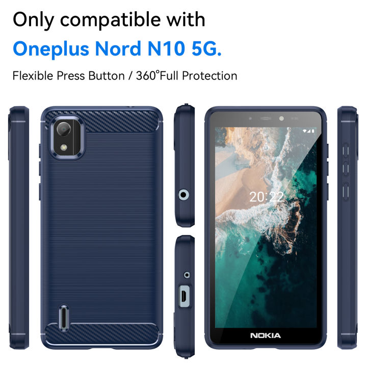Nokia%20C2%202nd%20Edition%20Carbon%20Fiber%20Camera%20Protection%20%20Soft%20Mobile%20Back%20Cover%20Blue%20Color%20for%20Nokia%20C2%202nd%20Edition%20-%20Image%202