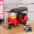 【Trusted】 Home Office Decor Gift for Boy Vehicles Birthday Vehicle Set Car Play Thailand Tricycle Tricycle Tricycle Tricycle Model. 