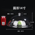 PC acrylic transparent food cover dust cover round plastic dish cover cake cover fruit plate cover snack cover dinner cover.