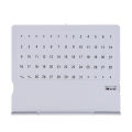 1 pcs Creative Mini Ultra-thin Metal Desktop Calendar Super Perpetual Unique English Calendars. 