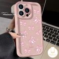 Cartoon Cute Ballet Shoe Cute Pink Bowknot Case Compatible for IPhone 16 7Plus XR 11 13 15 14 12 Pro Max X XS Max 16 15 8 7 6 6s Plus SE 2020 Angel Eyes Trendy Brand Soft Cover. 