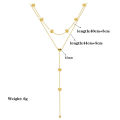 Double Layer Gold Color Heart Pendant Necklace For Women Girl Fashion Stainless Steel Choker Chain Neck Wedding Jewelry Gift. 