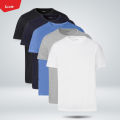 Men's Summer Friendly Casual Comfortable Round Neck Ribbed Structure Cotton Vest T-shirt From Levin.