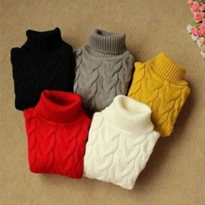 Autumn%20and%20Winter%20Kids'%20Sweater%20Boys'%20round%20Neck%20Sweater%20Girls'%20Thickened%20Fleece-Lined%20Base%20Pullover%20Baby%20Turtleneck%20Sweater%20-%20Image%205