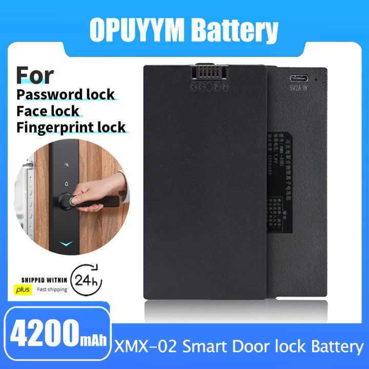 7.4V 4200mAh Smart Door Lock Battery Rechargeable 18650 Lithium-ion Battery For Password Lock Face Fingerprint Recognition Lock