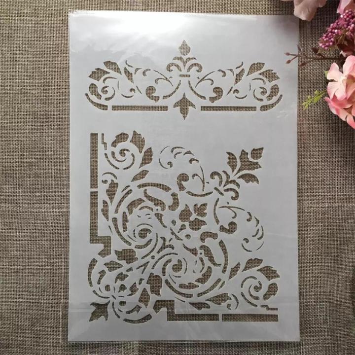 Stencil for Wall & Fashion Painting Template 10in by 8in.
