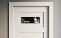 Room Door Sign Plate Decal Fun Cool Funny Room Door Sign for Home. 