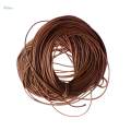 5xWaxed Wax Cord String Linen Thread Wire DIY Jewelry Bracelet Light coffee. 