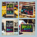 Mini commercial small chalkboard shop with desktop vertical chalk writing stall, blackboard advertising display board.
