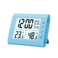 LED Display Electronic Clock Alarm Clock Temperature Desk Clock,B. 