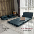 Aegean Blue Stripe- Relax Home Seating Combo (5pcs) Extra Thick. 