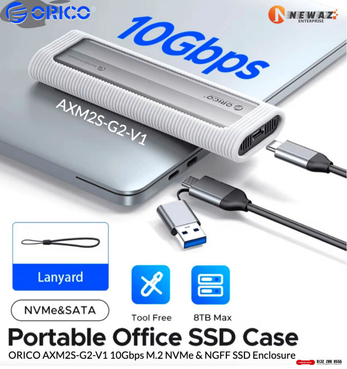 ORICO AXM2S-G2-V1 10Gbps M.2 NVME SSD Enclosure