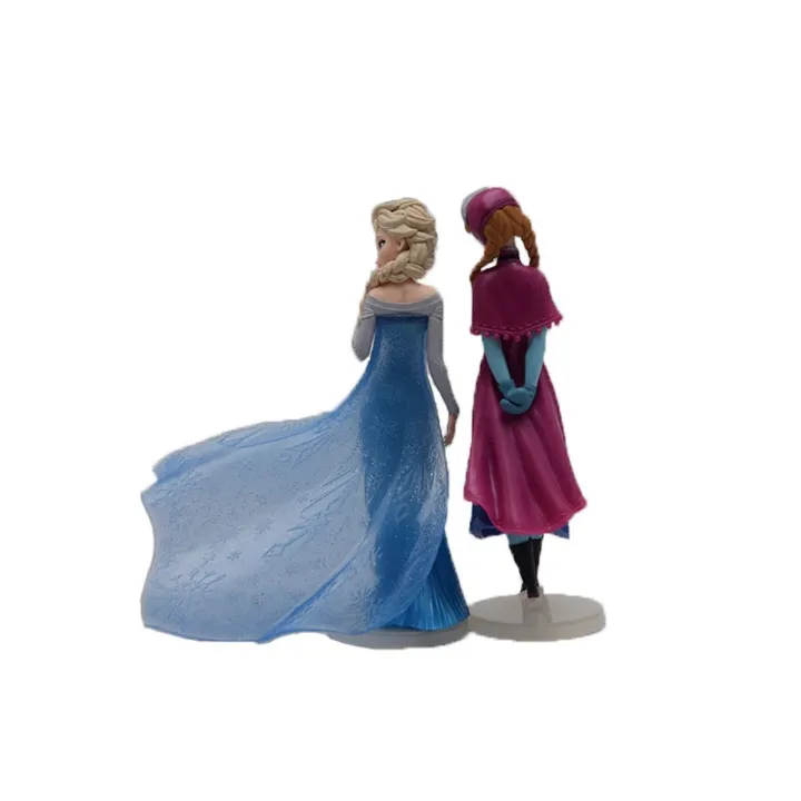 18cm%202pcs/Lot%20Disney%20Frozen%20Anna%20Elsa%20Princess%20Action%20Figure%20Anime%20Mini%20Collection%20Figurine%20Toy%20Model%20For%20Children%20Gift%20-%20Image%203