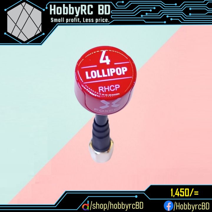 Foxeer Lollipop 4 RHCP Antenna for FPV Goggles/Racing Drone