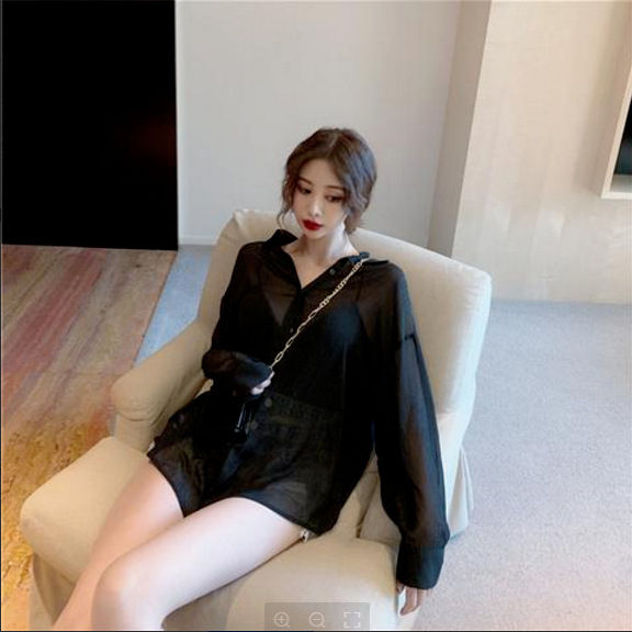 Chiffon%20Shirt%20Women's2023Spring%20and%20Summer%20New%20Loose%20Slimming%20Mid-Length%20Thin%20Sun%20Protection%20Shirt%20Korean%20Style%20Top%20-%20Image%207