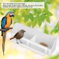 2 in 1 Parrot Feeding Bowl Bird feed cage Dual Feeding Cup Hanging Plastic Bird Pigeons Cage Water Food Feeder Feeding Supplies. 