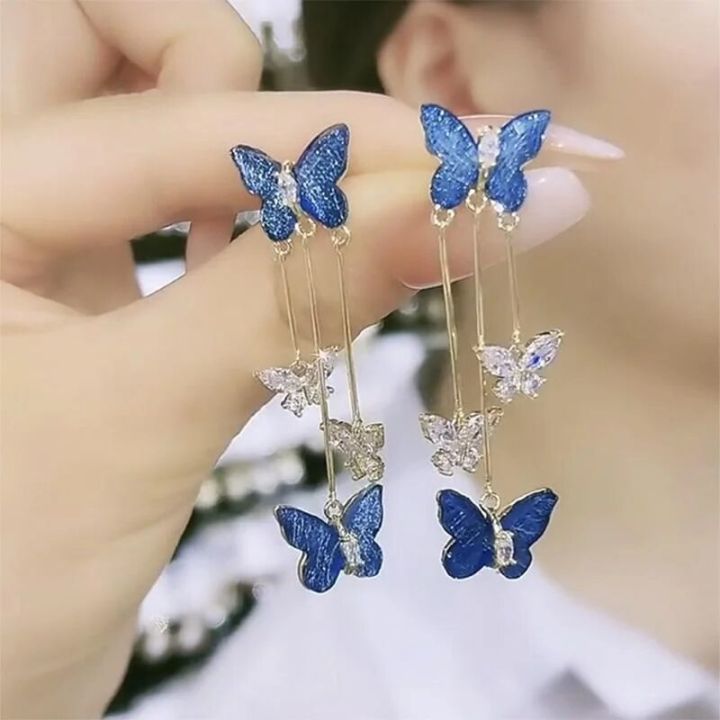 Fashion%20Aesthetic%20Purple%20Crystal%20Butterfly%20Dangle%20Earrings%20for%20Women%20Long%20Tassel%20Earring%20Wedding%20PartyStatement%20Jewelry%20Gift%20-%20Image%203