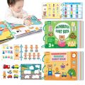 Baby Montessori Busy Book Board Kid Early Learning Cognitive Puzzle Children Paste Book Educationa Toys Sticker Quiet Book. 