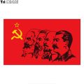Tri Mishki WCS781 12*20cm Communism Flag Marx Engels Lenin Stalin CCCP car sticker colorful Decals Motorcycle Stickers. 