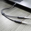 AUX Cable Jack 3.5MM Audio Cable Male to Double Female Stereo Audio Cable Nylon Braided Headphone Splitter Y Type Audio Cable R.K Gadget Store.
