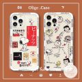 Olige Case For Xiaomi Mi 12 10 11 Lite 5G NE 11T 10T 9T Poco M4 M3 X3 GT F3 M2 X2 F2 Pro NFC 9 8 Trendy Cartoon Cute Charlie Snoopy Animation For Couple Soft Silicone Phone Case Cover ,.