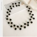Trendy Fashionable Pearl Choker Necklace for Girls Simple Stylish- Rhinestone Charm Chain Necklaces for Women Party Accessory New Collection.