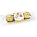 Ferrero Rocher Chocolate Pralines Treat Pack 3 Pcs Pouch, 37 gm. 