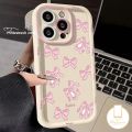Cartoon Cute Ballet Shoe Cute Pink Bowknot Case Compatible for IPhone 16 7Plus XR 11 13 15 14 12 Pro Max X XS Max 16 15 8 7 6 6s Plus SE 2020 Angel Eyes Trendy Brand Soft Cover. 