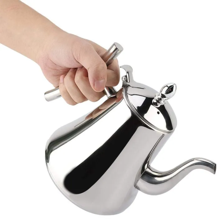 Stainless%20Steel%20Kashi%C2%A0Teapot%20Silver%C2%A0With%20Infuser%20Tea%20Filter%20Coffee%20Tea%20Kettle%20Water%20Kettle%20Drinkware%20(Ee-1%20Ltr)%20-%20Image%206