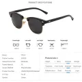 New Fashion  Semi Rimless Polarized Sunglasses Men Women Brand Designer Half Frame Sun Glasses Classic Oculos De Sol UV400. 