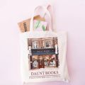 Daunt Books Tote Bag Shakespeare and Company Totes Canvas Shoulder Bag Aesthetics Shopping Bag Handbags Library Bag Back To Gift. 