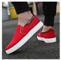 New Trendy Black Grey Red and Khaki Color Korean Canvas Sneakers Shoes for Men Slip On Casual Shoes. 