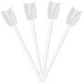 4Pcs Epoxy Mixing Stick Paint Stirring Rod with Drill Chuck (White).