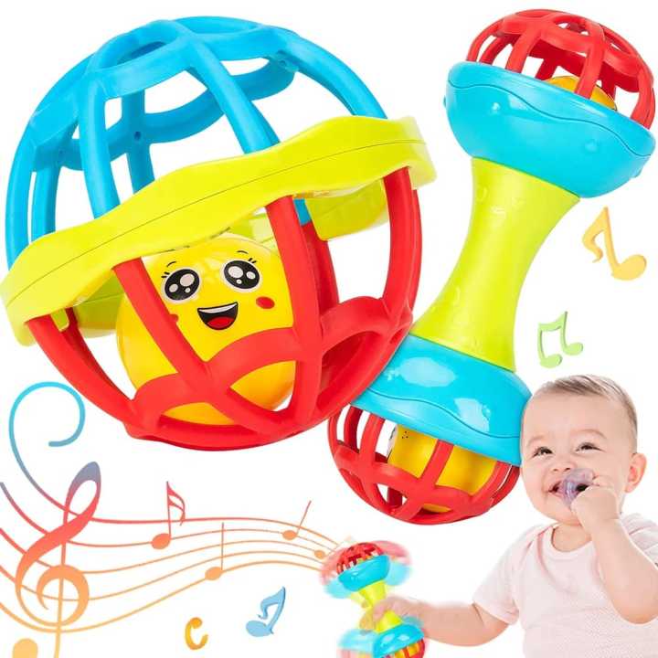 Sonajero Sensorial, Traqueteo, Juguete Para Bebés, Juguetes Sonajero Sensorial, Traqueteo, Juguete Para Bebés, Juguetes
