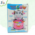 Battery operated Dancing Cute Cow Toy Swing hands & feet, Flashing light in horns  & Music. 