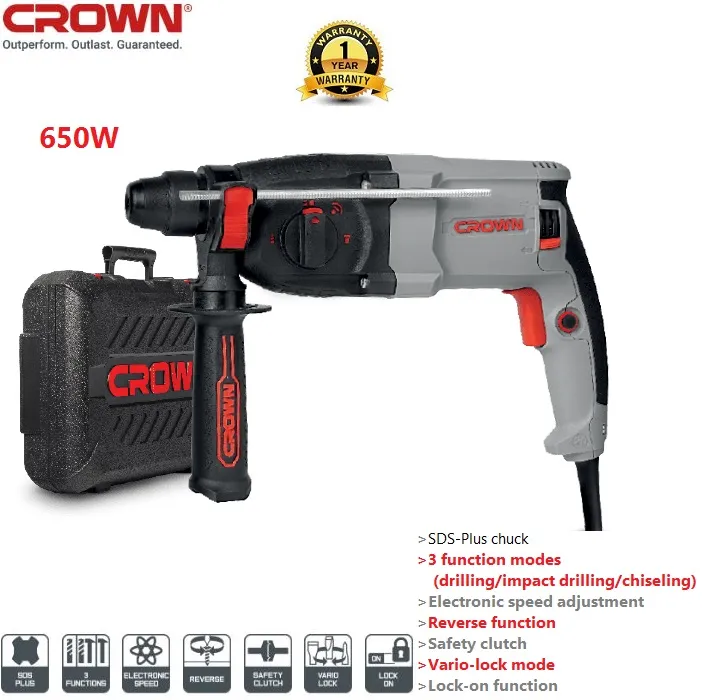 CROWN%20Rotary%20Hammer%20SDS-Plus%20600W,%20Drilling%20output:%2020%20mm,%20impact%20power:%201.7J,%20Impact%20rate:%200-5800%20per%20min,%20with%203%20pcs%20drill%20bits,%20Model:%20CT18180%20-%20Image%205