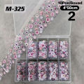 【Support-Cod】 10 Roll Flower Nail Foils Transfer Stickers Nail Decals Manicure Decoration DIY QUANYIN. 