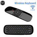 Wechip W1 Air Mouse 2.4G Wireless Keyboard Remote Control IR Remote Learning 6-Axis Motion Sense for Smart TV Android TV Box PC.