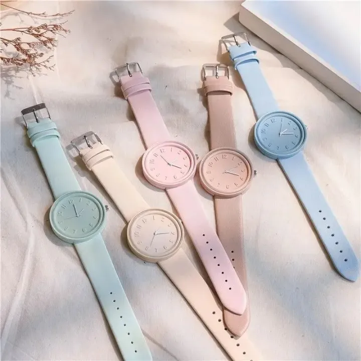Simple%20Fashion%20Makaron%20Simple%20Women%20Watch%20Ins%20High%20Beauty%20Student%20Man%20And%20Women%20Style%20Round%20Leisure%20Vintage%20Quartz%20Wristwatch%20-%20Image%202